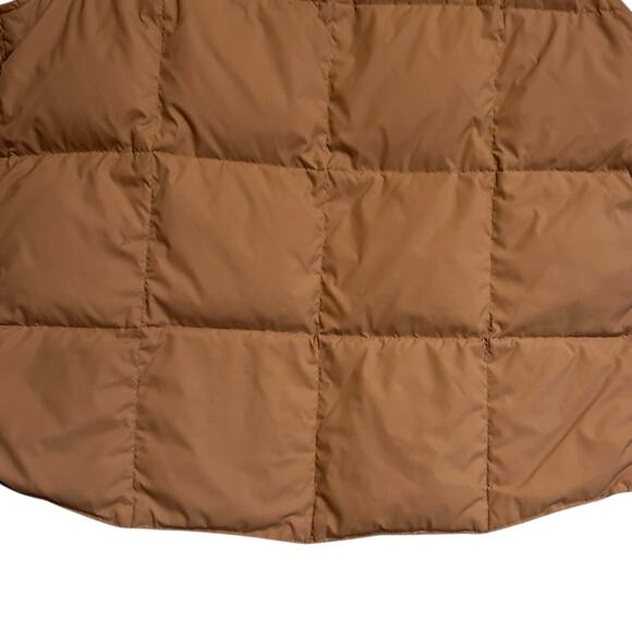 Lands’ End Down Puffer Vest Men’s Large – Tan Snap Button Lightweight - Picture 13 of 16